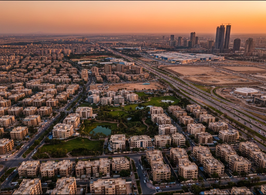 خريطة توضح أفضل أحياء 6 أكتوبر السكنية