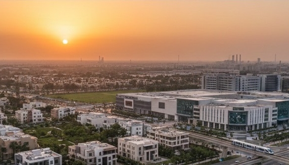 صورة من فوق ل مدينة السادس من اكتوبر