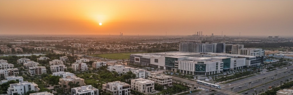 صورة من فوق ل مدينة السادس من اكتوبر